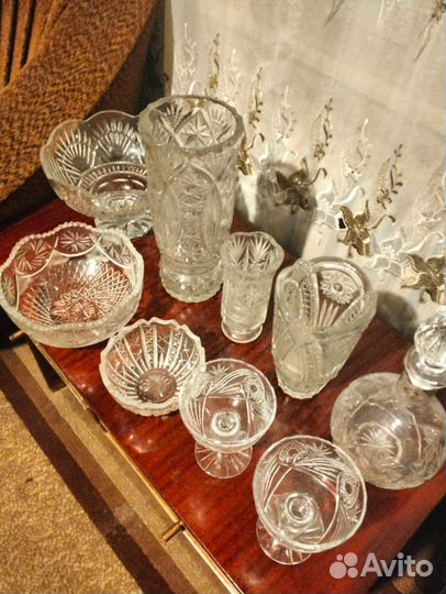 Ваза хрустальная