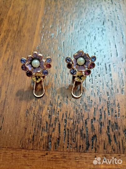 Серьги в стиле Роберто Браво, бижутерный сплав