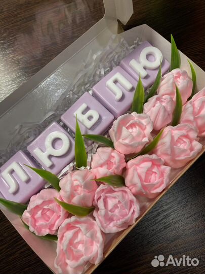 Мыло ручной работы к 14 февраля