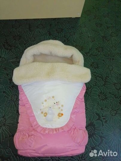 Конверт на выписку для девочки зима