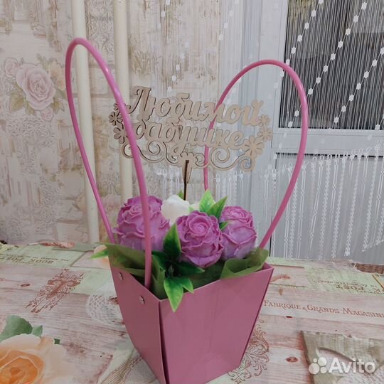 Букет цветов из мыла