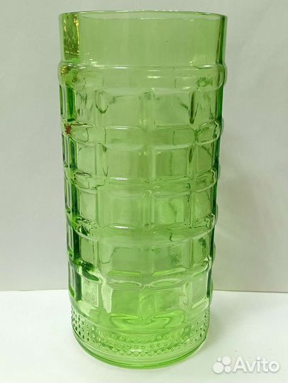 Ваза зеленое стекло СССР
