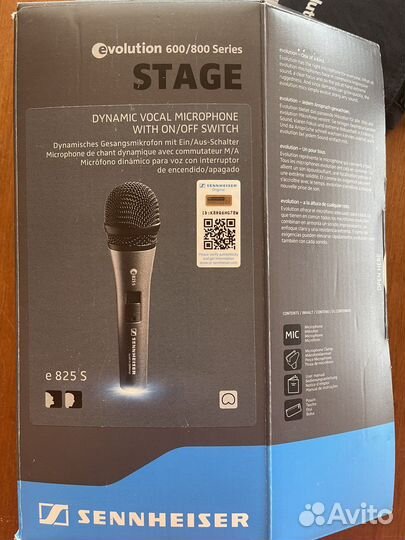 Микрофон sennheiser E 825 s