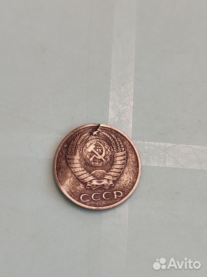 Монета заводской брак