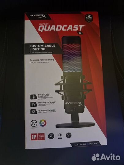 Микрофон hyperx quadcast s