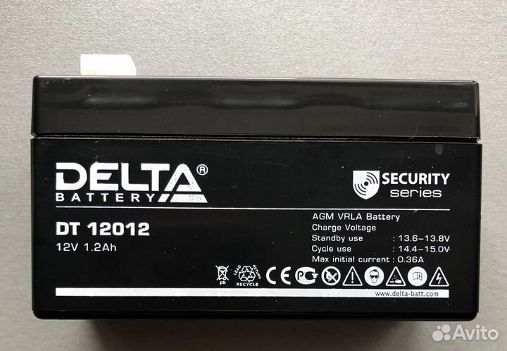Аккумулятор Delta DT 12012