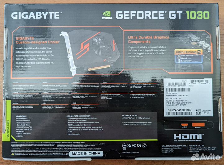 Видеокарта gigabyte GeForce