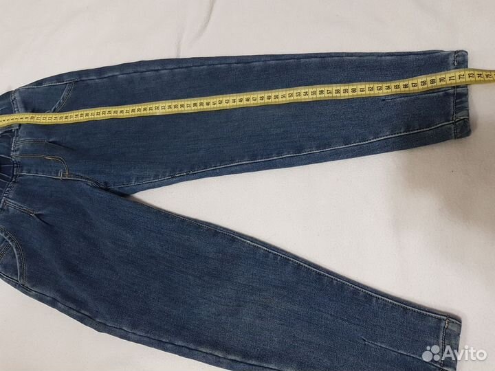 Джинсы утепленные для девочки 6-7 лет