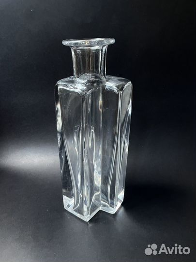 Бутылка ваза графин стекло тяжелое