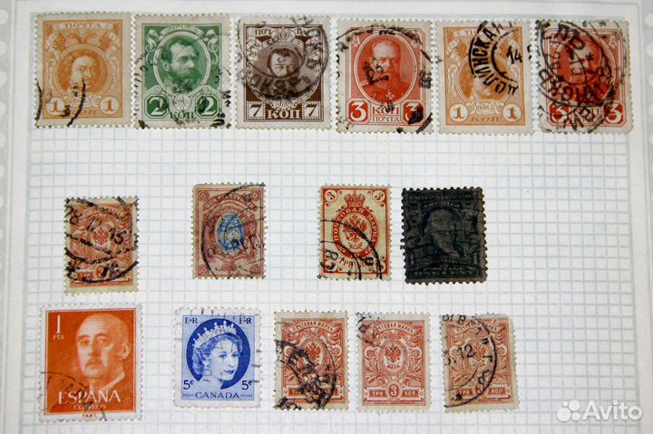 Марки Альбом Большая коллекция