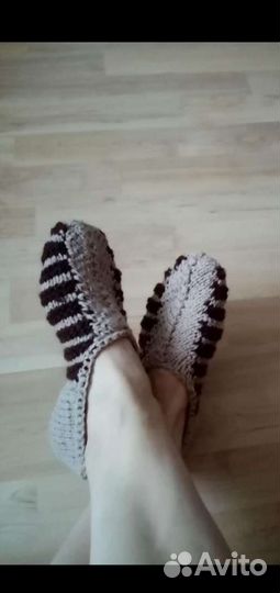 Тапочки вязанные
