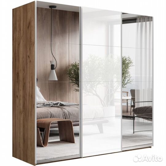 Шкаф-купе Эста 3-х дверный Медиум (4 посредине) (4