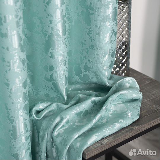 Шторы мрамор Версаль лазурный