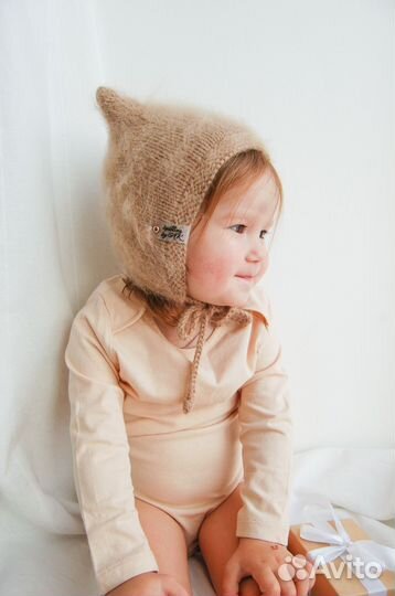 Шапка кошечка ручная работа