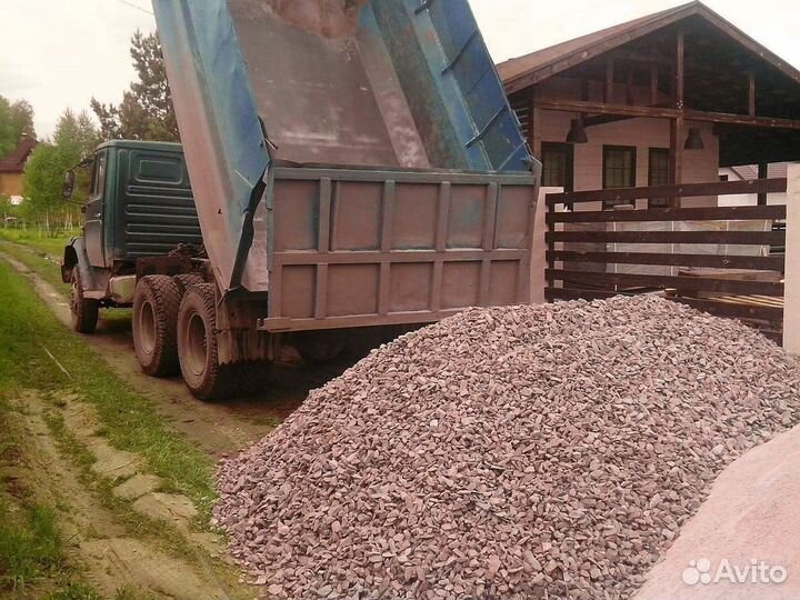 Щебень \ Отсев гравийный средний от трех кубов