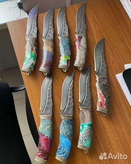 Нож ручной работы Дамаск