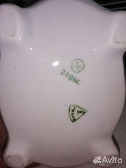 Шкатулка Гжель фарфор винтаж