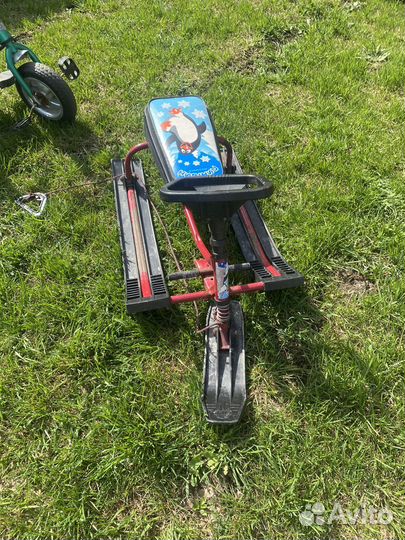 Детский велосипед с родительской ручкой