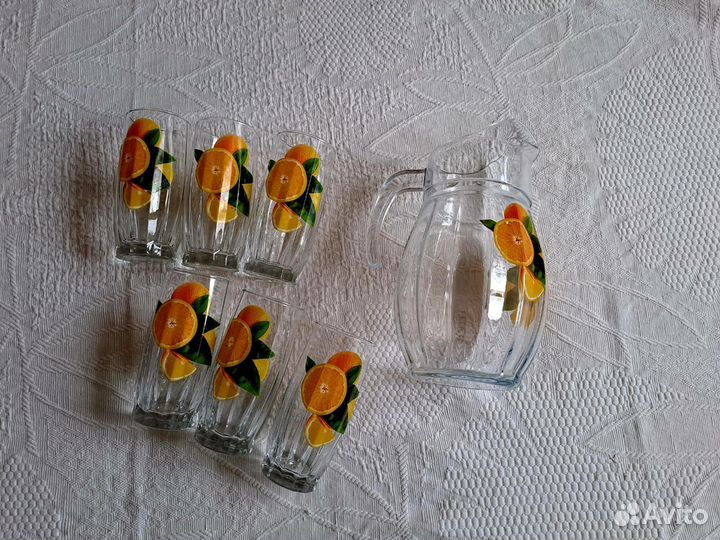 Графин и стаканы новый набор
