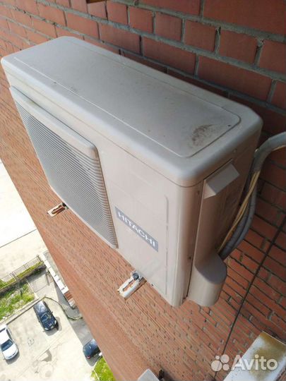 Hitahi внешний блок сплитсистемы б/у два сезона