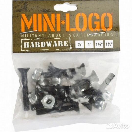 Болты mini logo Hardware 1 дюйм 2023