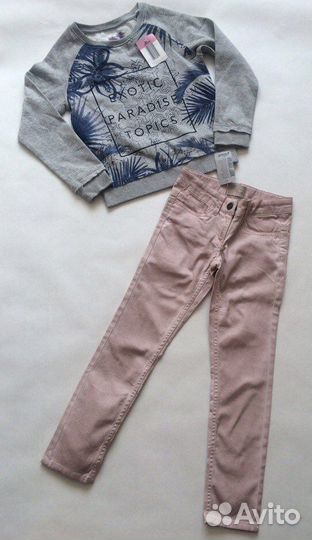 Джинсы Alive новые на девочку 128