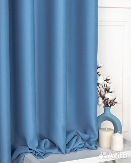 Блэкаут шторы Марсель Лазурный