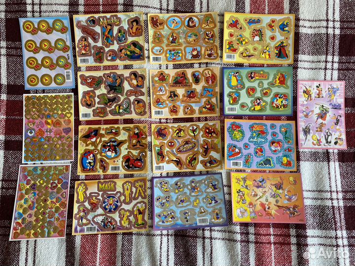 Наклейки мультфильмы и тд