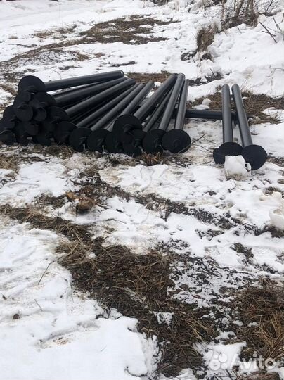 Винтовые сваи для забора