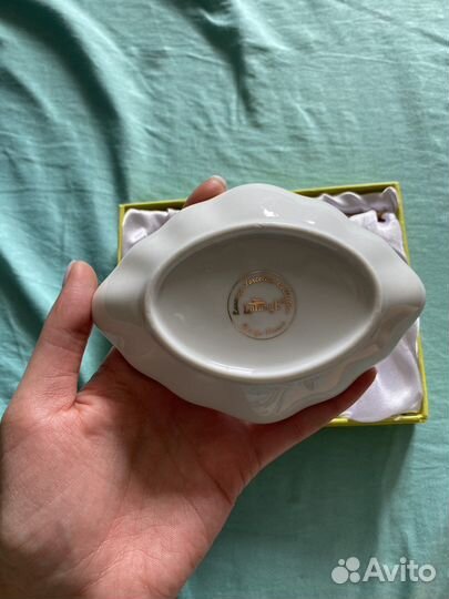 Тарелочка под лимон с вилкой