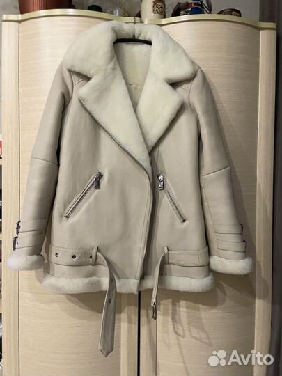 Дублёнка авиатор натуральная