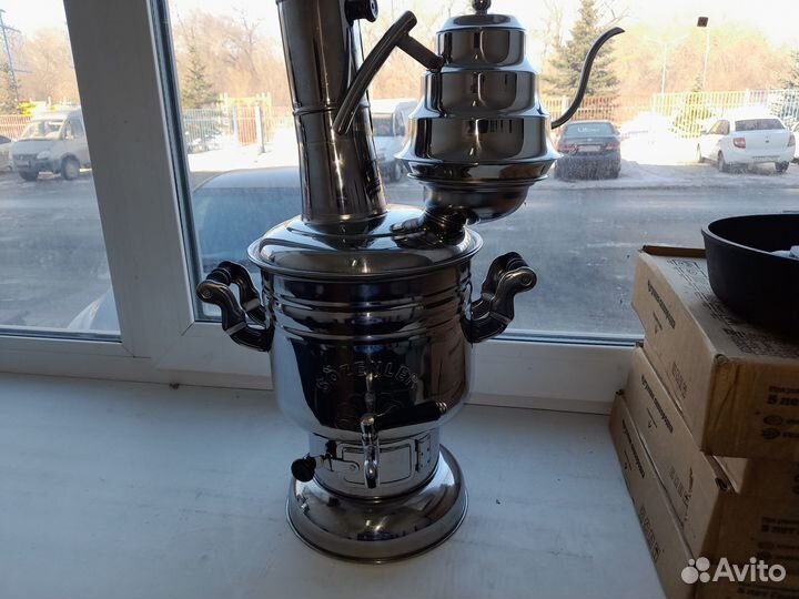 Самовар на дровах турецкий Sozenler 4л