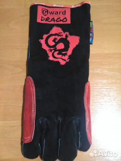 Перчатки краги с 4 накладками