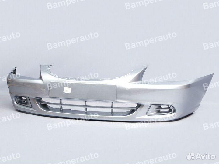 Бампер передний серебро Hyundai Accent 2 1999-2012