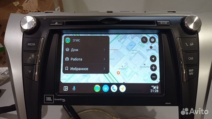 Активация carplay/android auto Toyota