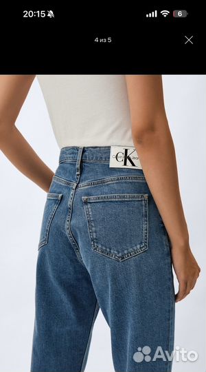 Новые джинсы Calvin Klein Jeans mom 27