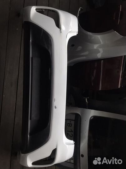 Бампер задний Kia Rio 4 дорестайлинг 17-20