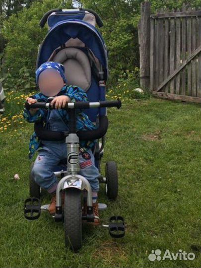 Детский велосипед бу с ручкой