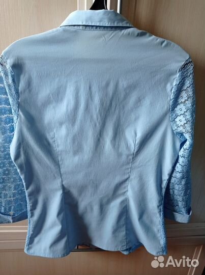 Блузка женская XL голубая