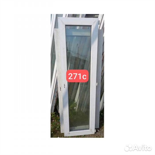 Окно бу пластиковое, 1600(в) х 410(ш) № 271с