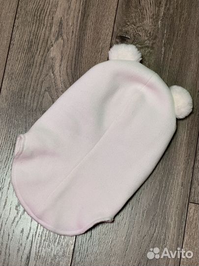 Новая зимняя шапка шлем на малыша 50-52