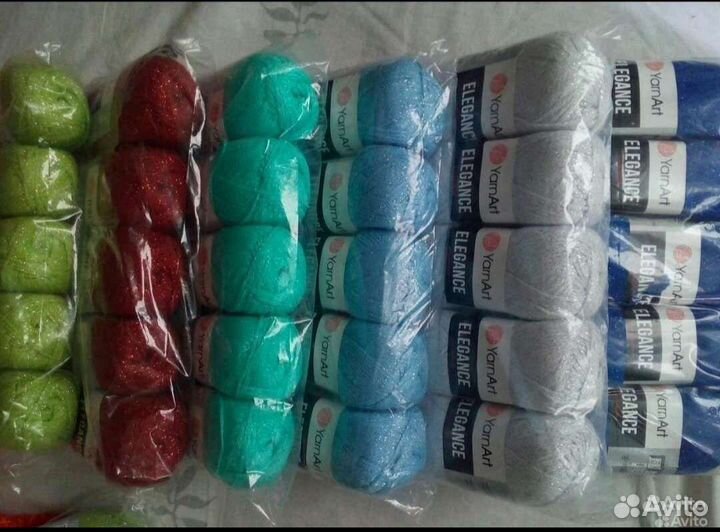 Пряжа.Хлопок с люриксом