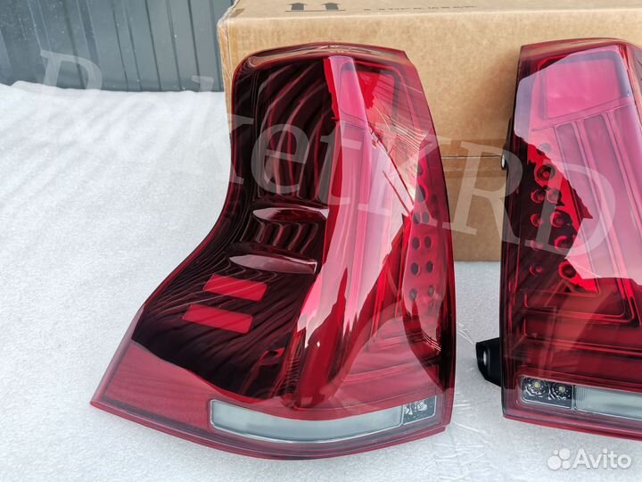 Задние фонари Prado 150 09-2017 год Красные