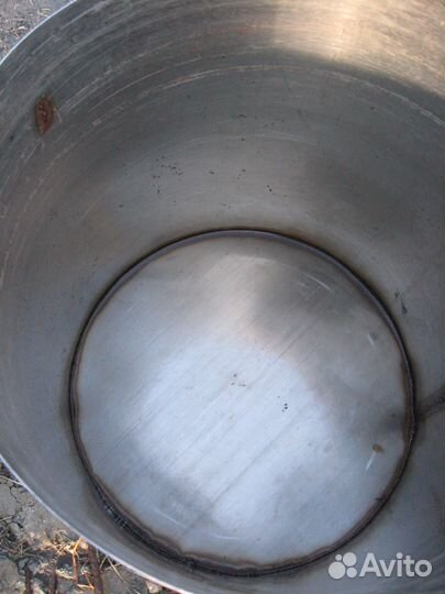 Кастрюля-бачёк цилирдр. -50 Л. нержав. 1мм