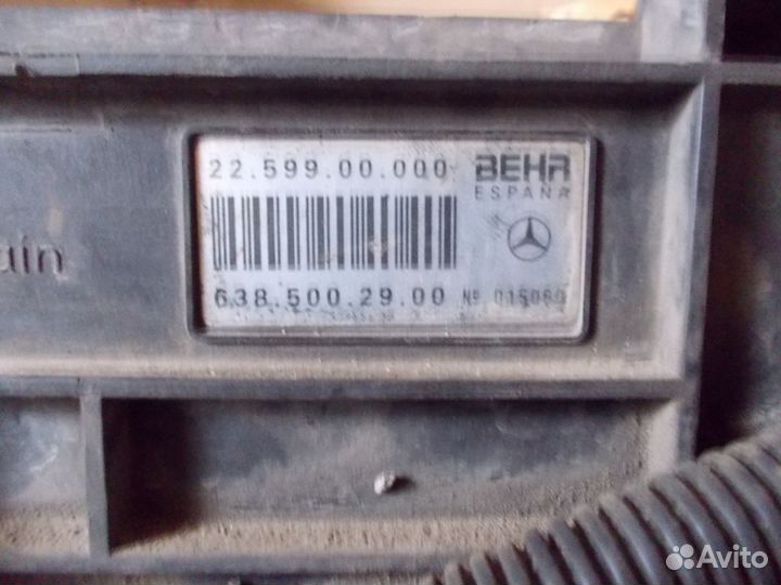 Вентилятор на мерседес vito 638. 2,3 турбо дизель