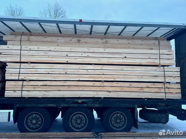 Брус обрезной 100х150х6000мм с доставкой