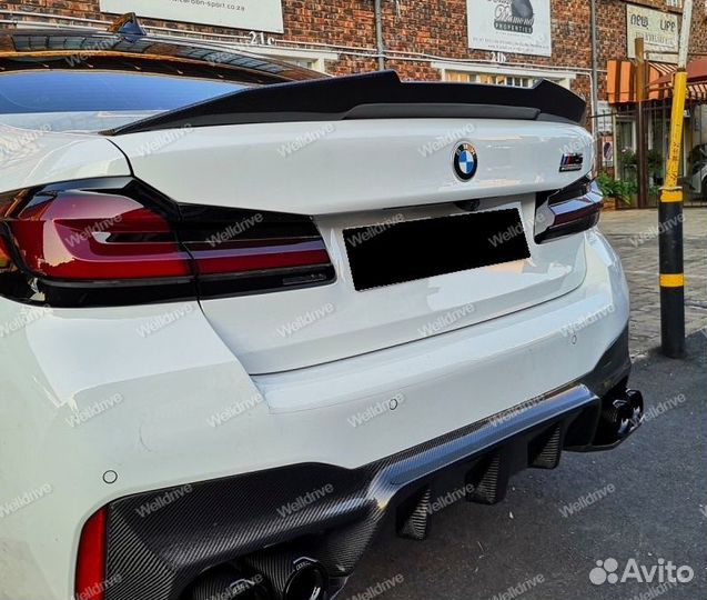 Спойлер BMW 5 G30 PSM черный тюнинг