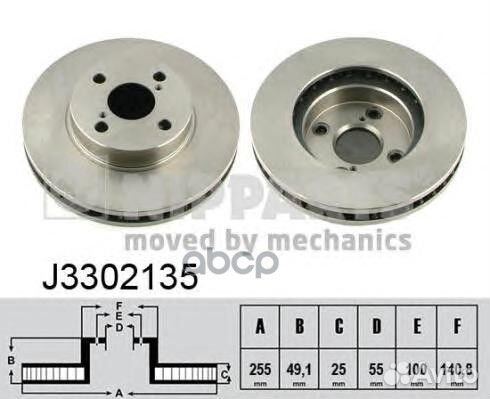 Диск тормозной J3302135 Nipparts