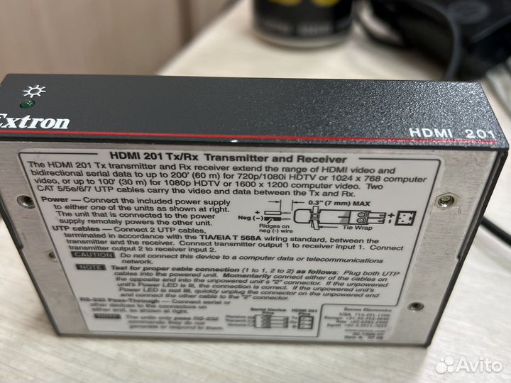 Hdmi трансмиттер/ресивер