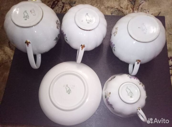 Чайный сервиз СССР дулево Сирень